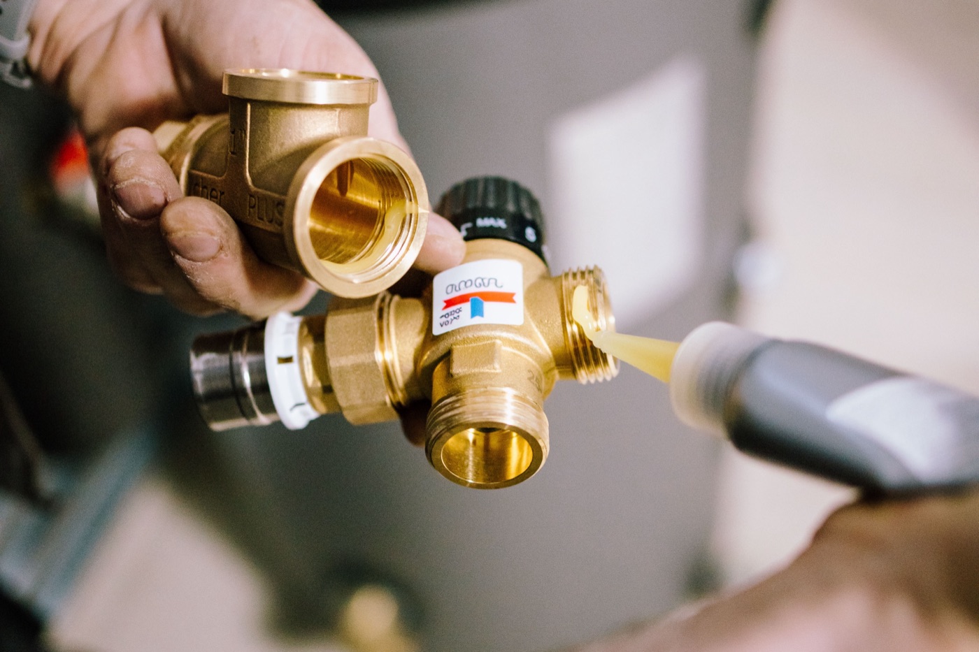 Plumber fitting a tempering valve to a hot water system in Iluka Plumber fitting a tempering valve to a hot water system in Iluka